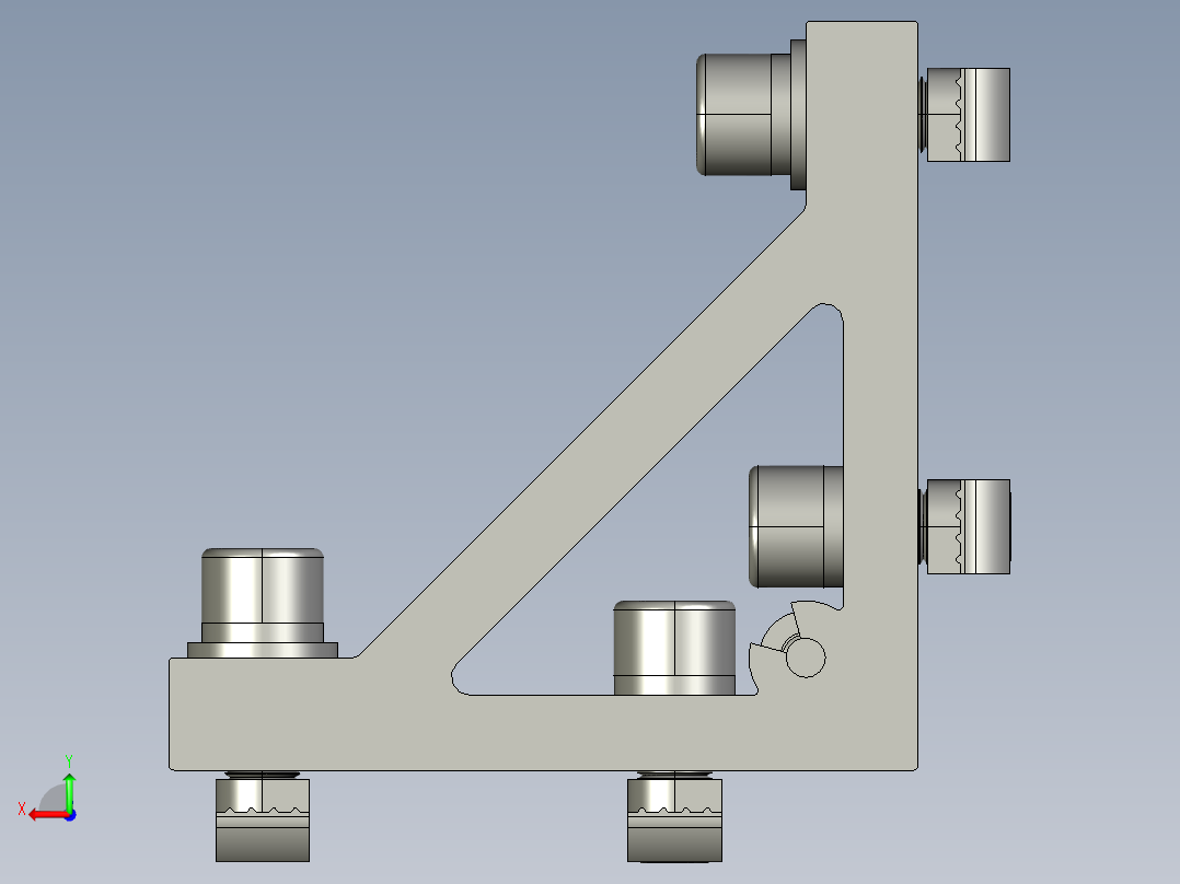 C部分 连接件后视图