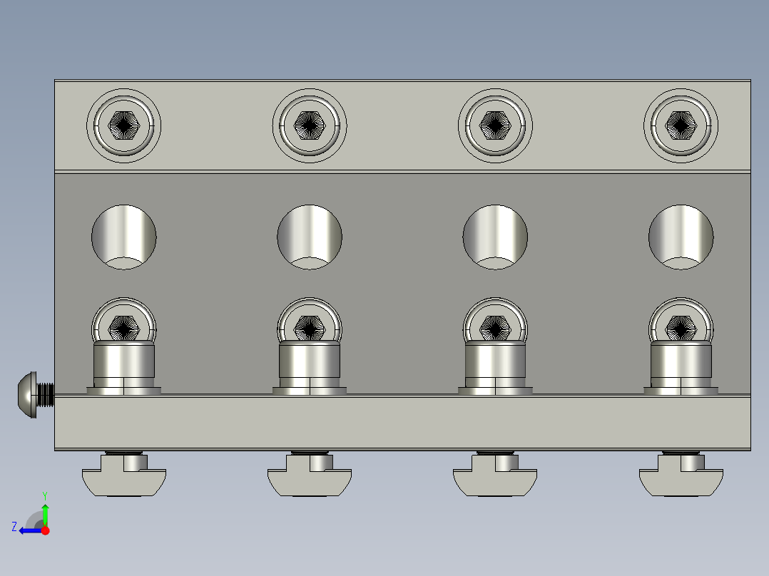 C部分 连接件右视图