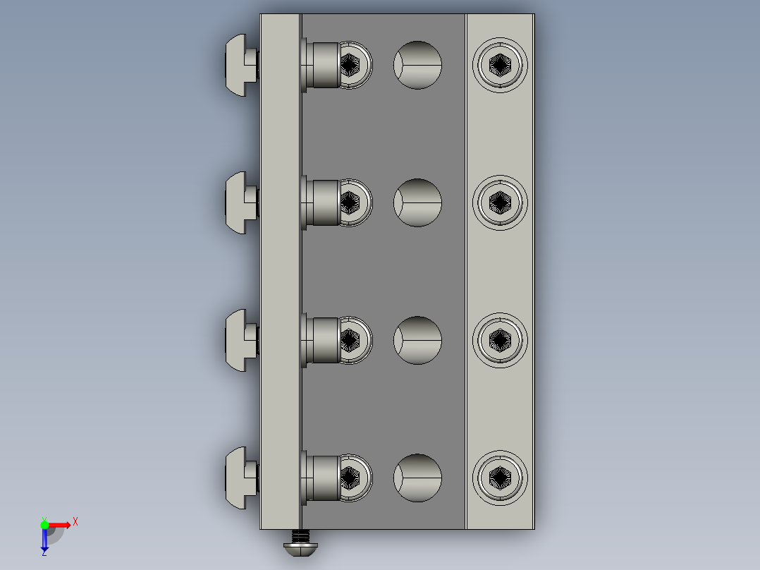 C部分 连接件俯视图