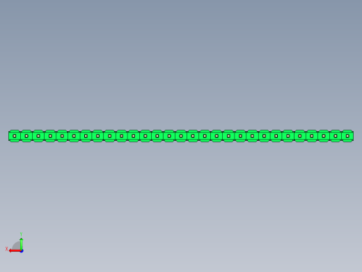彩色公头100mil（2.54mm）系列-DS1021_green_1x29p_100mil_Type43_rev1.0后视缩略图