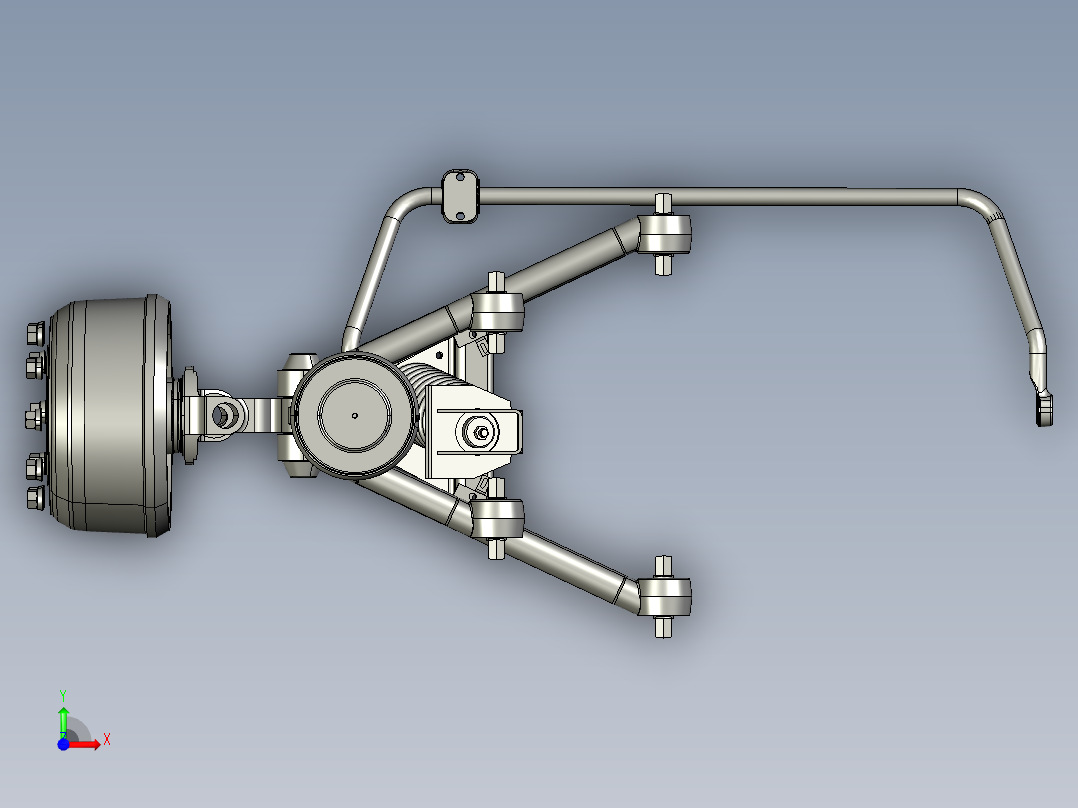 前轴客车前视图