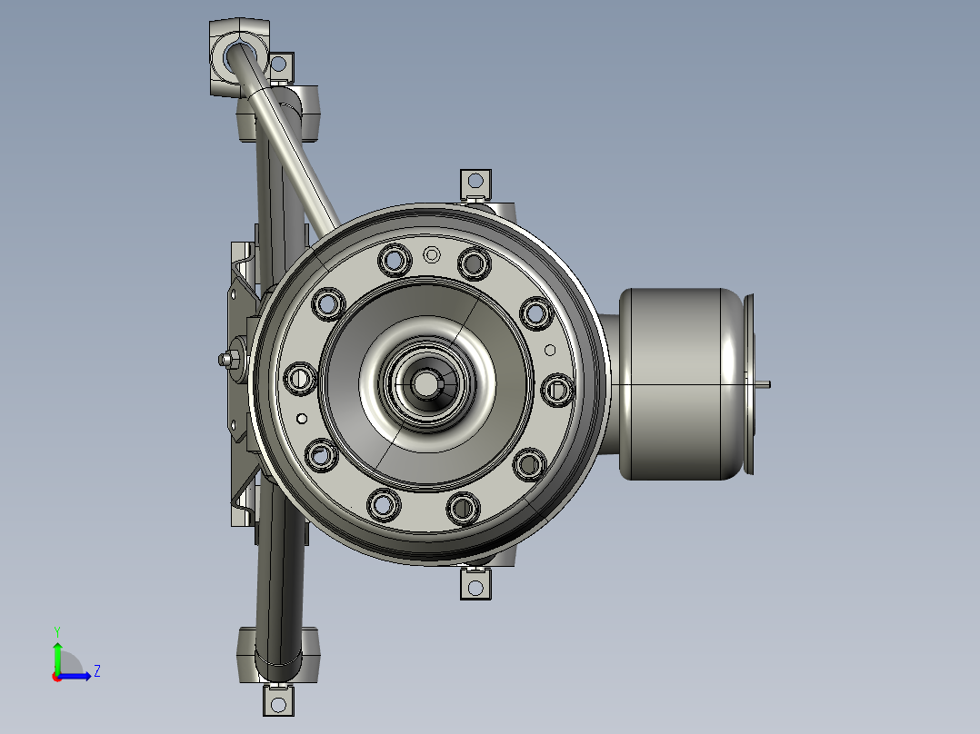 前轴客车左视图