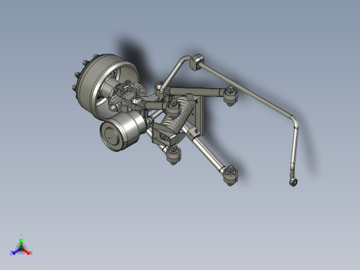 前轴客车正等轴测缩略图