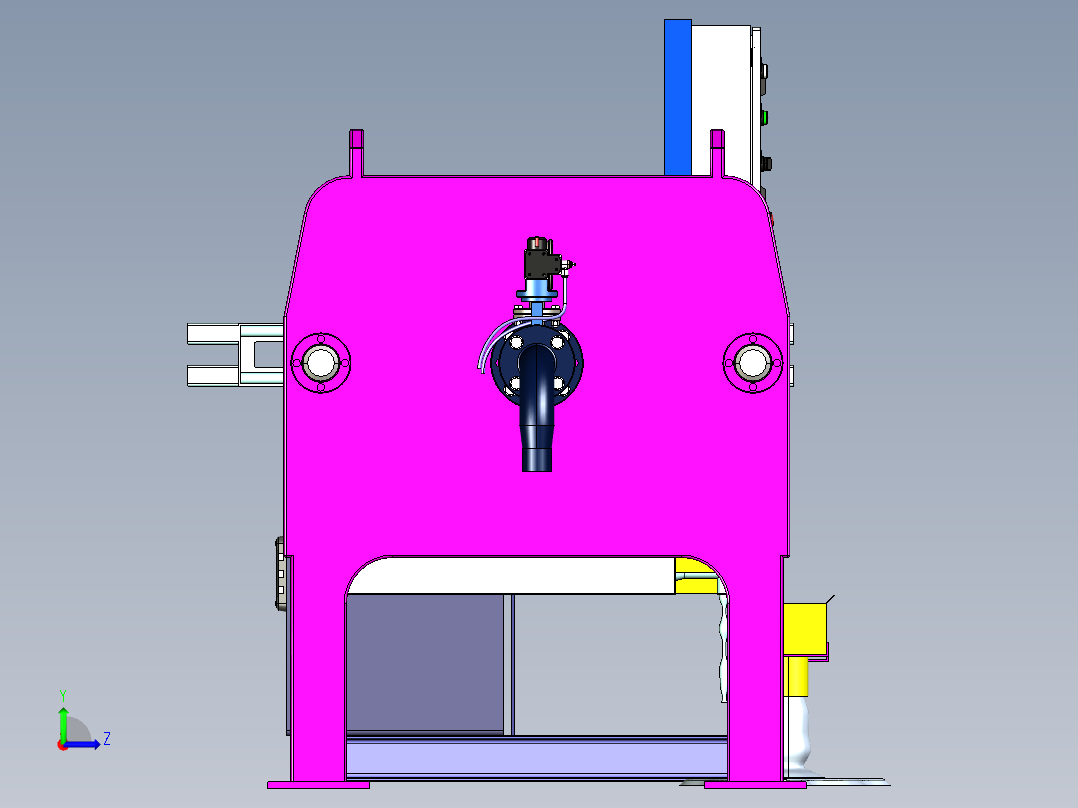 工业压滤机左视图