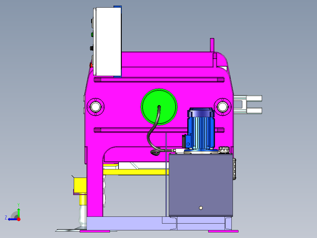 工业压滤机右视图