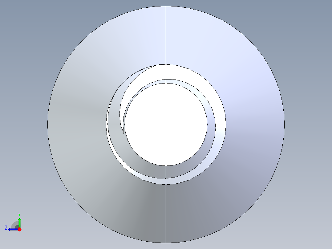 锥形内六角头螺钉-FHCS 6-32 x 0.750右视图