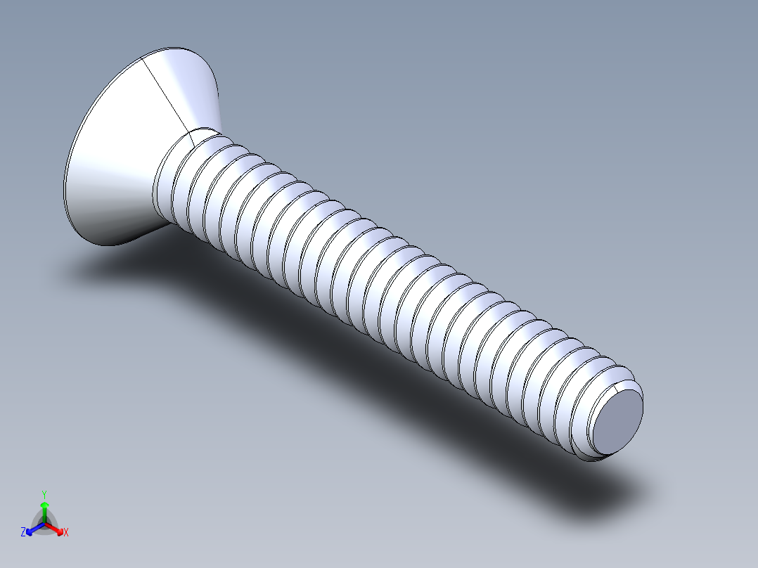 锥形内六角头螺钉-FHCS 10-24 x 1.250