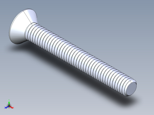 锥形内六角头螺钉-FHCS 0.3125x 2.500