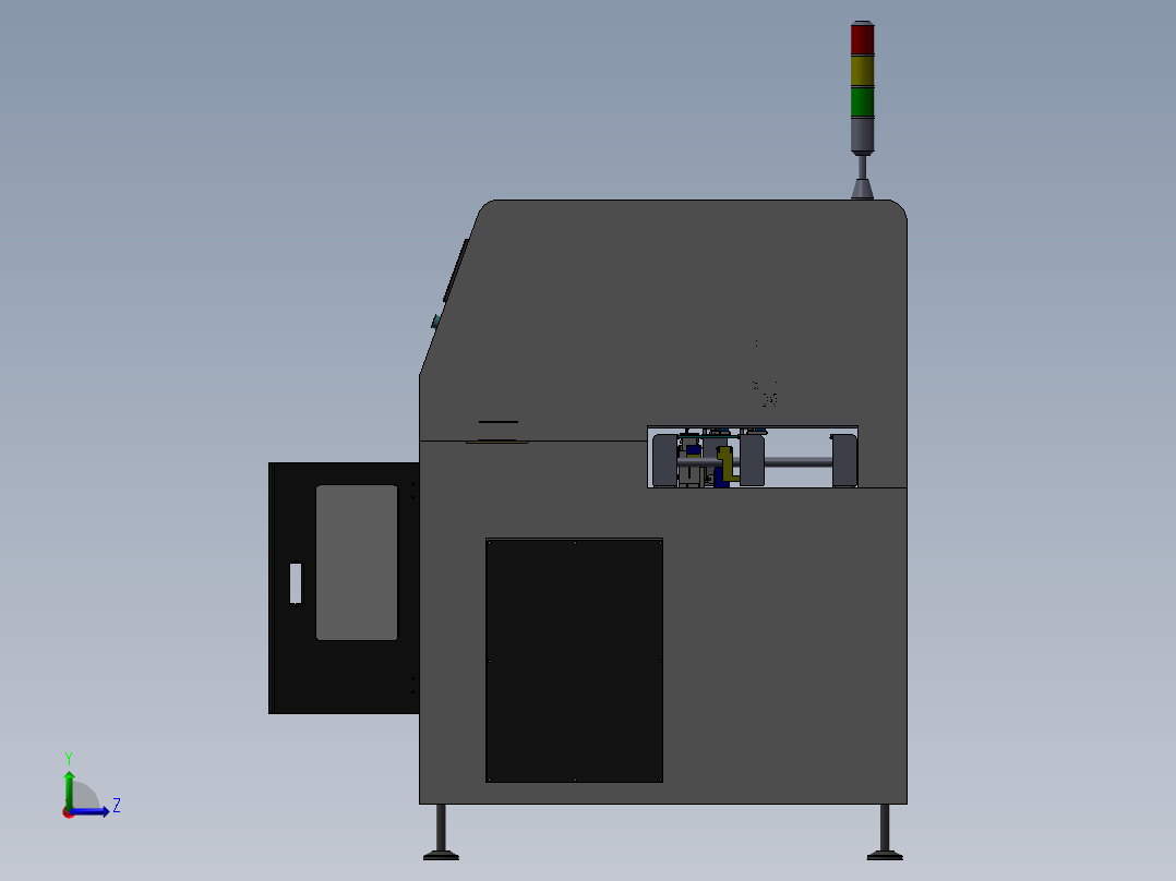 SMT在线自动植PCB机器左视图