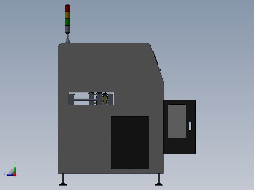 SMT在线自动植PCB机器右视图