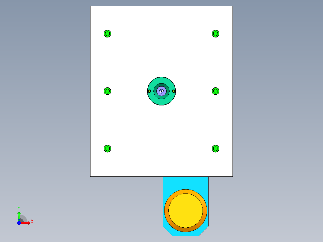 M80大油壶盖模具设计与模具零件工艺分析前视图