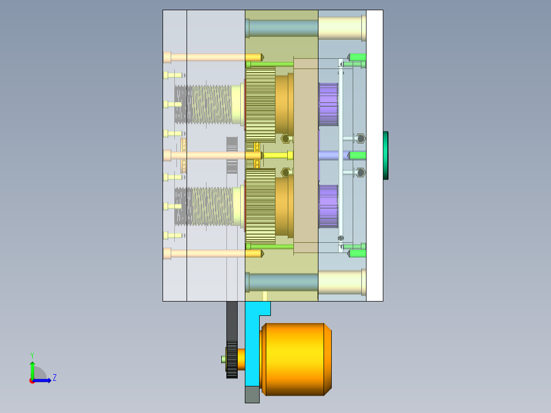M80大油壶盖模具设计与模具零件工艺分析左视图