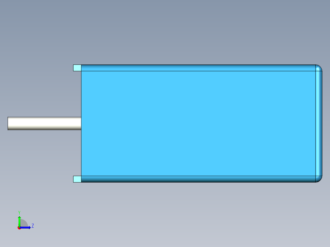 无源元件封装-CAP_BOX_7.3x4.5x9.5_BL左视图