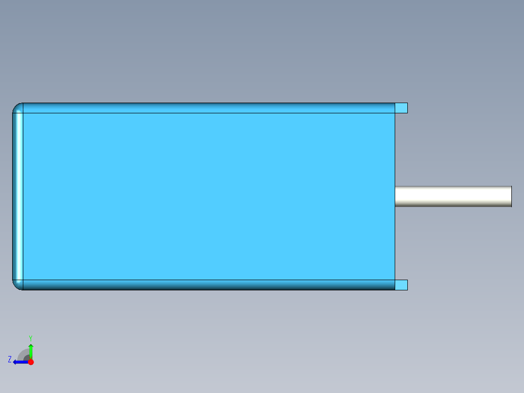 无源元件封装-CAP_BOX_7.3x4.5x9.5_BL右视图