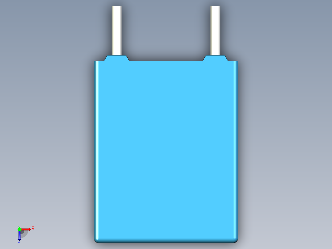 无源元件封装-CAP_BOX_7.3x4.5x9.5_BL俯视图