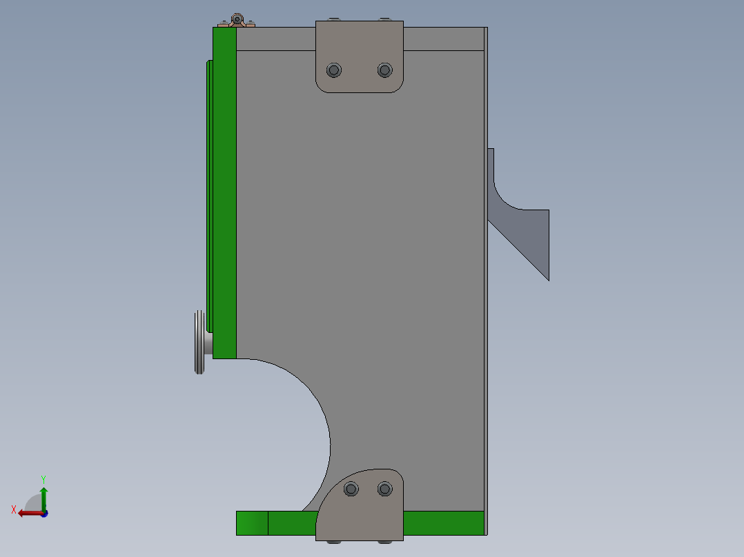迷你厨房后视图
