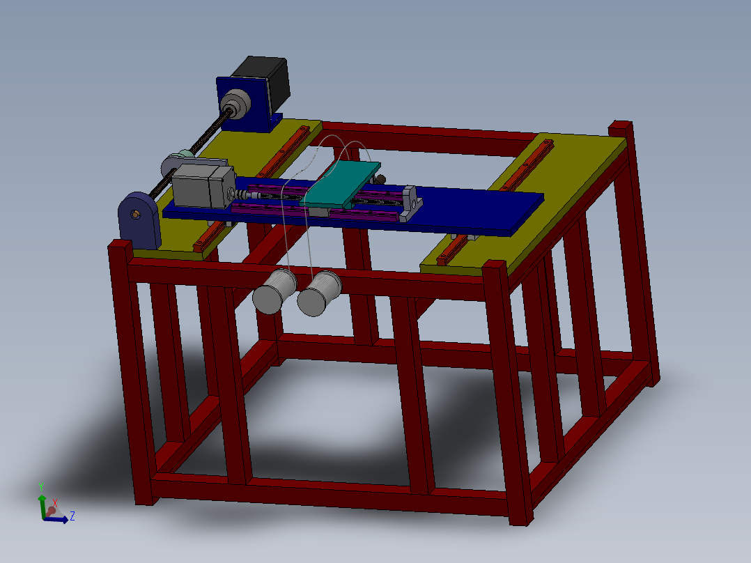 FDM型双喷头3D打印机设计含三维SW模型634152