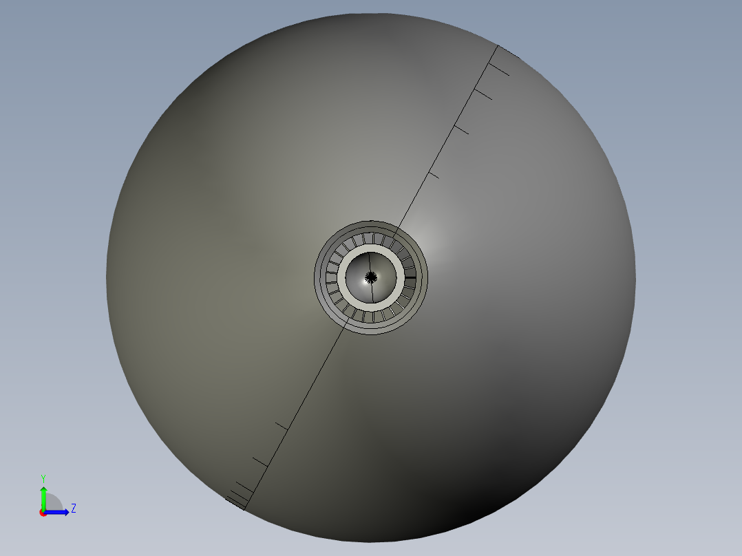 燃气轮总成20---模型格式为 stp左视图