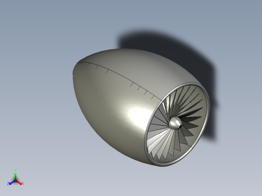 燃气轮总成20---模型格式为 stp正等轴测缩略图