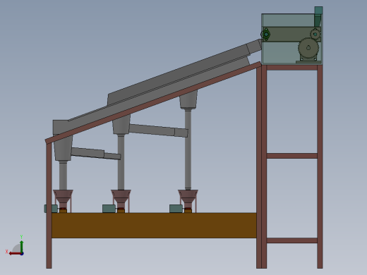 硬币分拣机SolidWorks2016模型后视缩略图