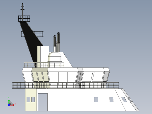破冰船远洋维修穿带直升机坪前视缩略图