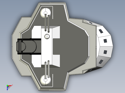 破冰船远洋维修穿带直升机坪俯视缩略图