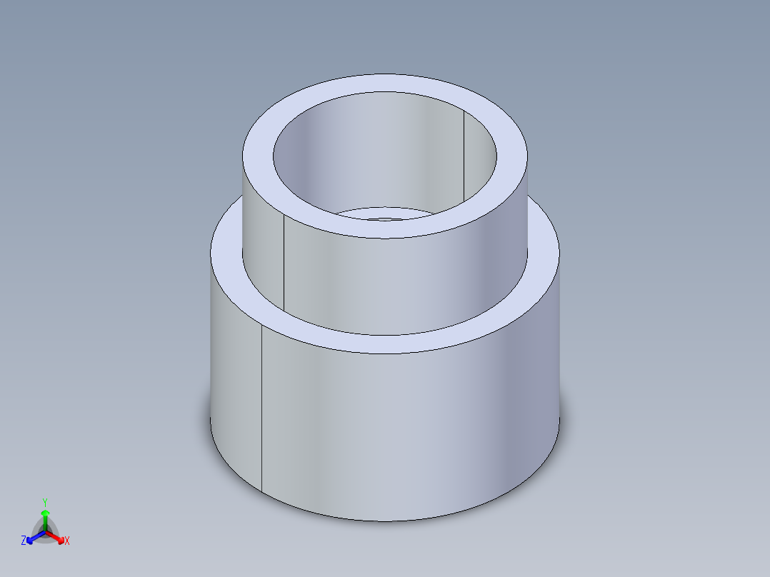 聚氯乙烯配件11-Sch80_ReducerCoupling_SxS_829-292FB_2.5in x 2in主视图