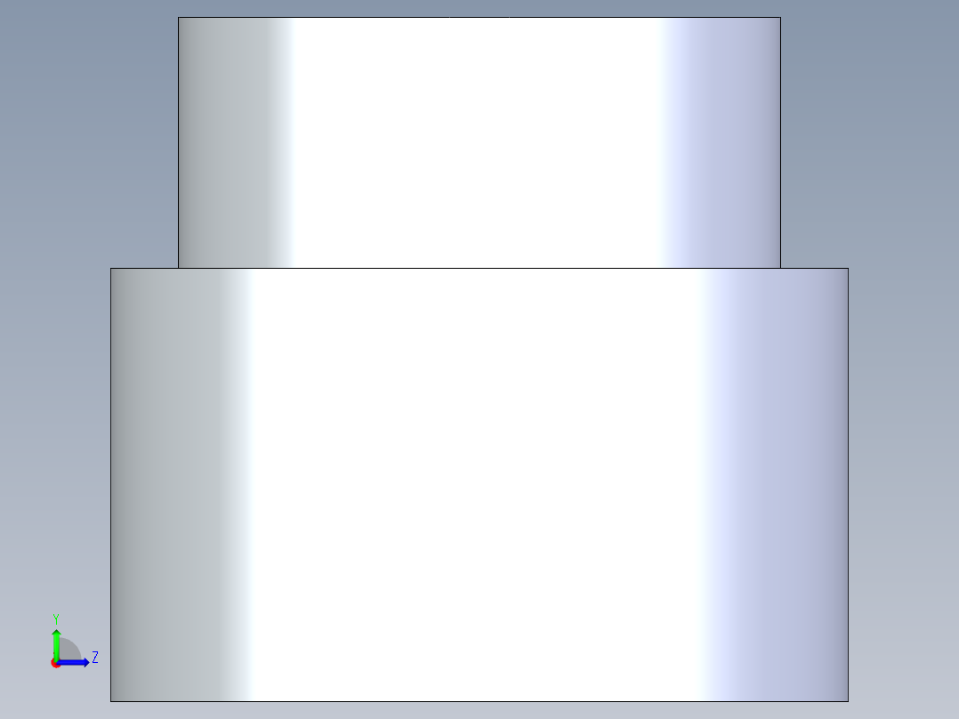 聚氯乙烯配件11-Sch80_ReducerCoupling_SxS_829-292FB_2.5in x 2in左视图