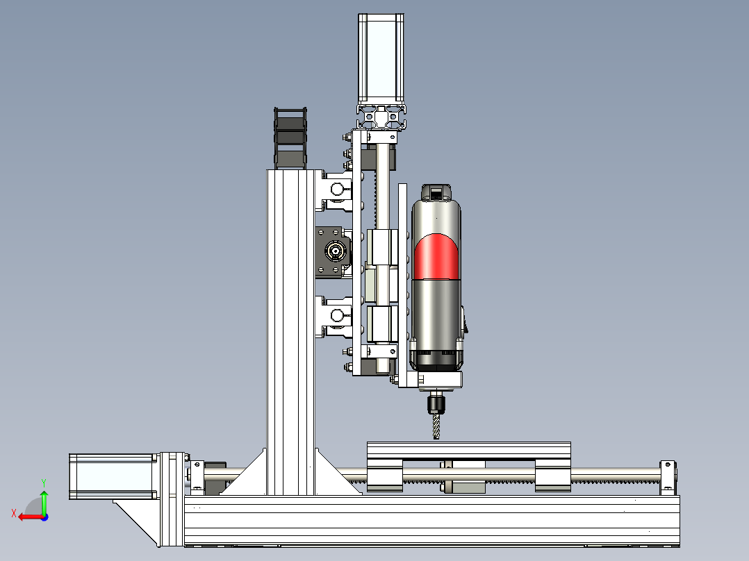 数控加工中心后视图