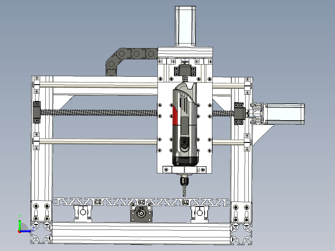 数控加工中心左视图