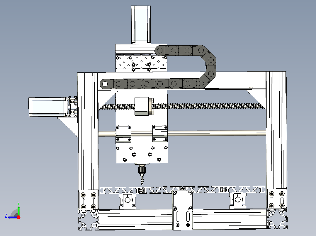 数控加工中心右视图