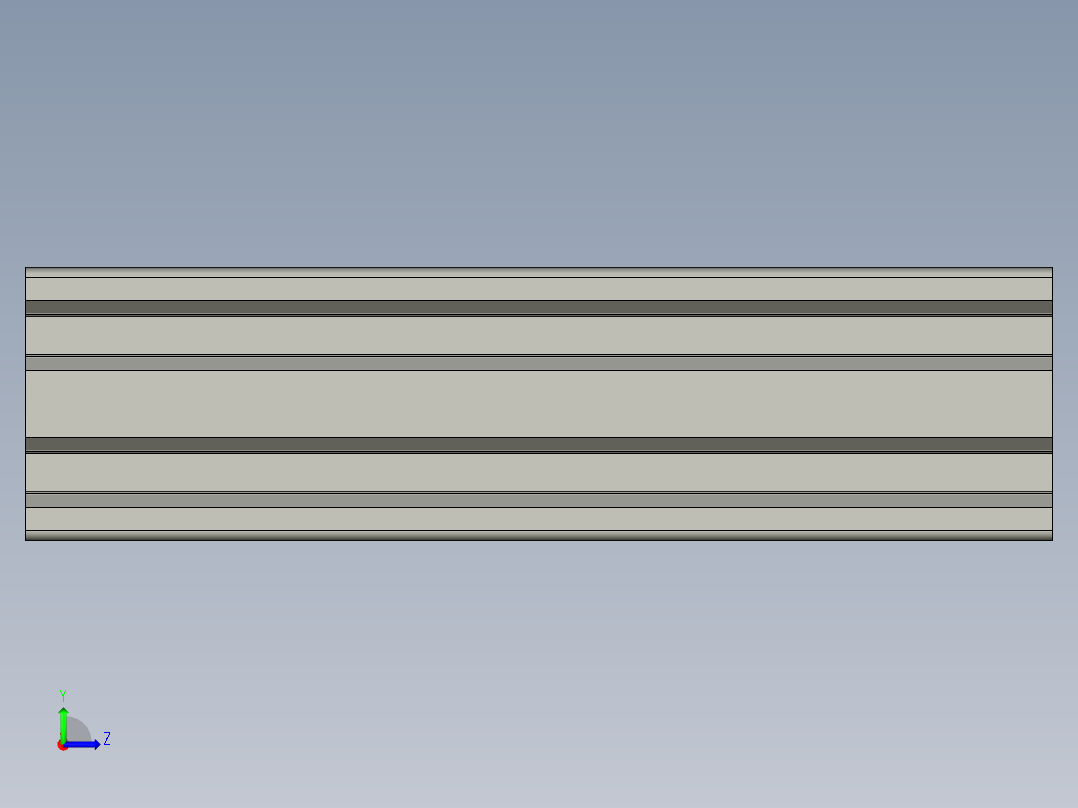 铝制结构型材 V 形槽 20x20mm2左视图
