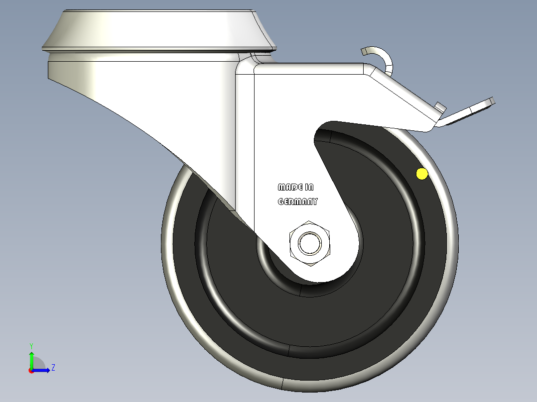 型材-KJN 521682 80MM WHEEL左视图