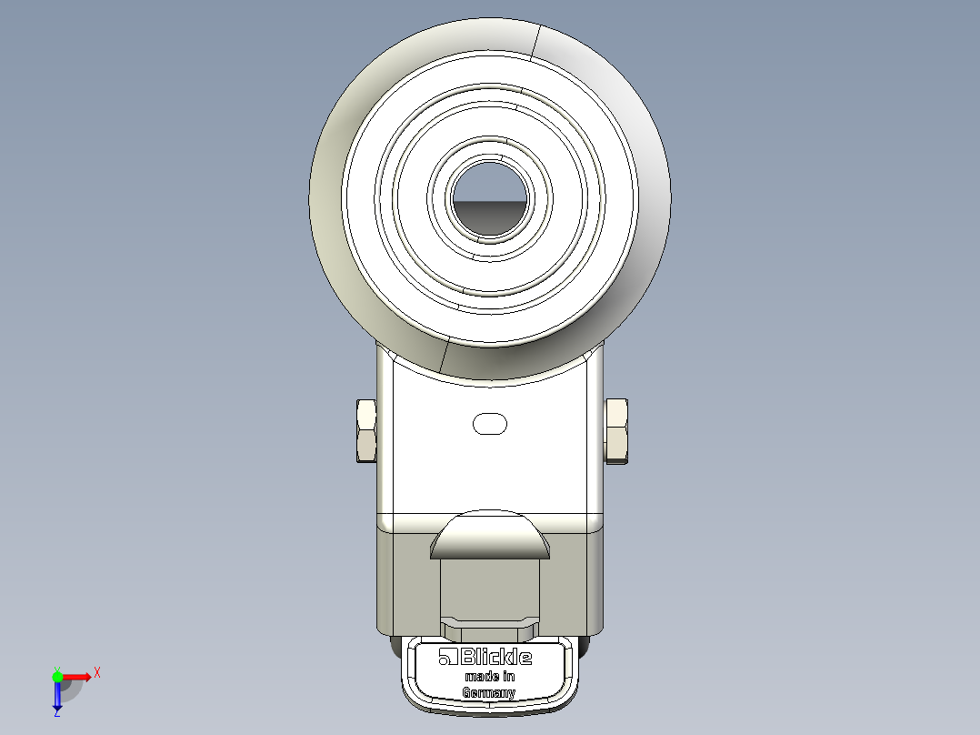 型材-KJN 521682 80MM WHEEL俯视图
