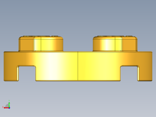 乐高零件 4032 板 2 x 2 圆形-4032 Flame Yellowish Orange - Bright Light Orange Plate 2 x 2 Round.STEP后视缩略图