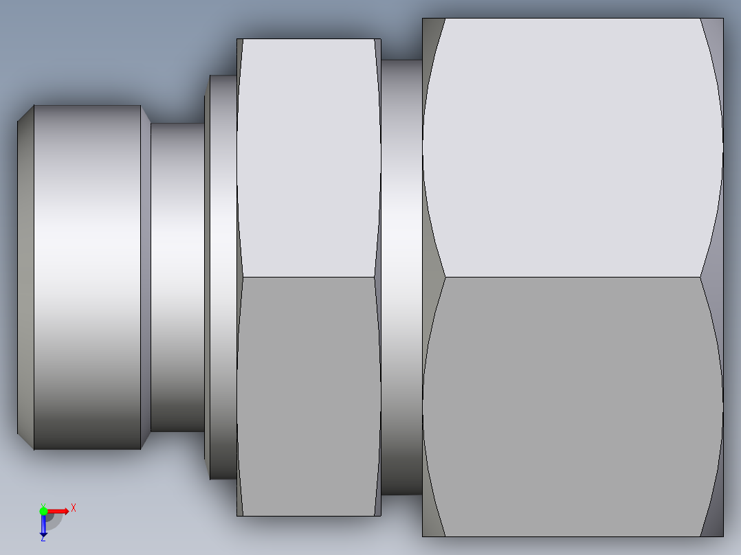卡套式工业通用硬管接头EO_Male_Stud_connector_GE30SR171俯视图