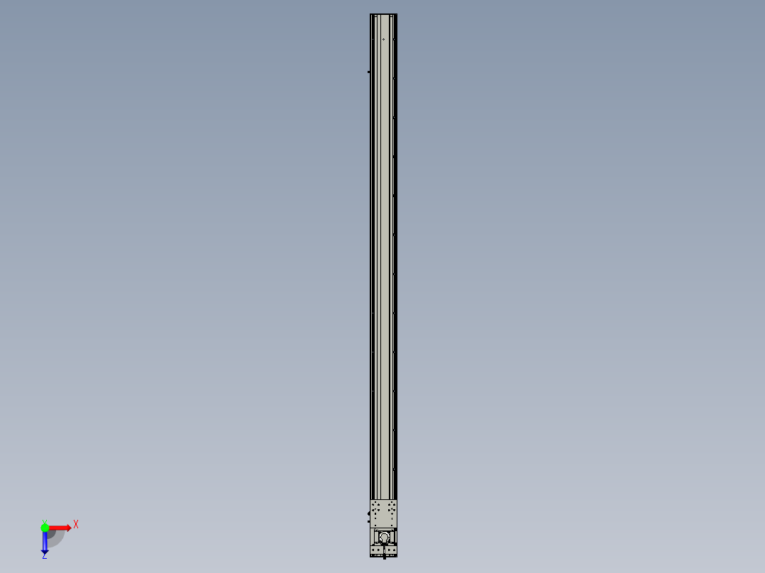 东锦齿条传动DH136G-S2450-BU-减速机+P400W俯视图