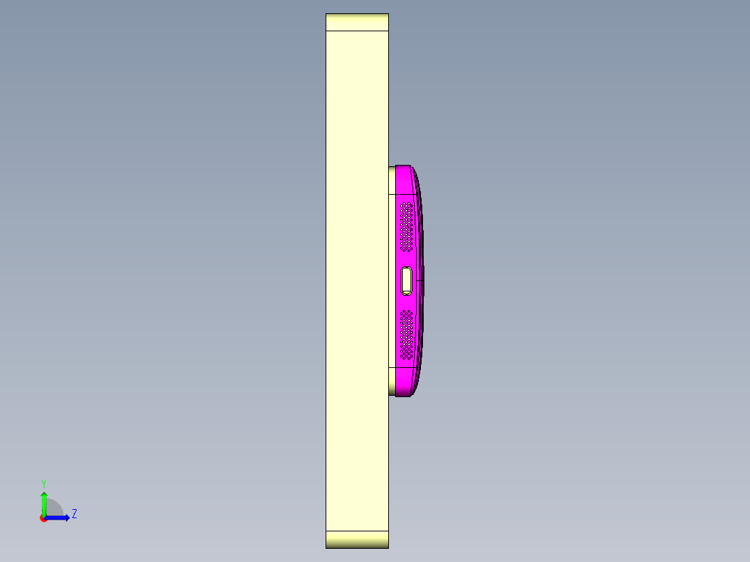 X1-笔记本CNC工装夹具三维模型CNC8-ZHIJU-03-07左视图