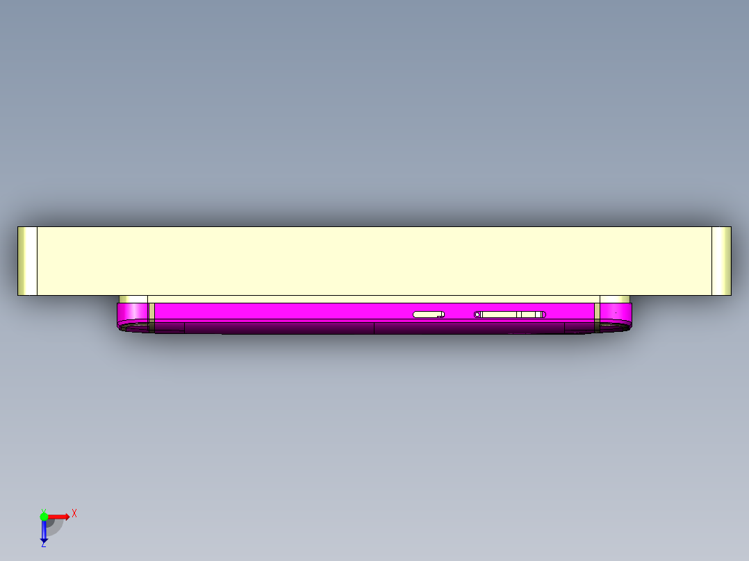 X1-笔记本CNC工装夹具三维模型CNC8-ZHIJU-03-07俯视图