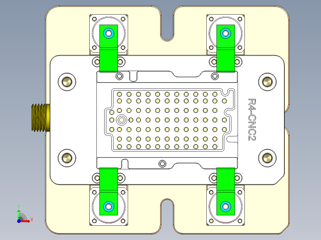 R4-笔记本CNC工装夹具三维模型CNC2-0902前视图