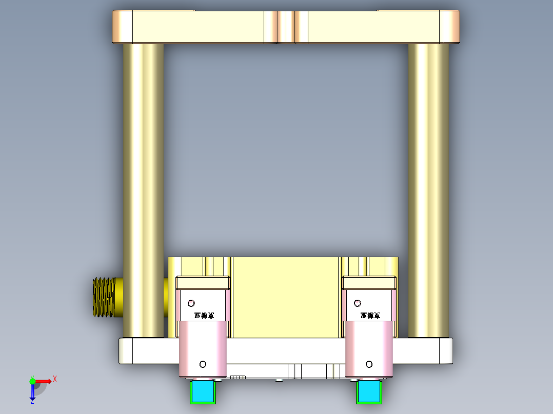 R4-笔记本CNC工装夹具三维模型CNC2-0902俯视图