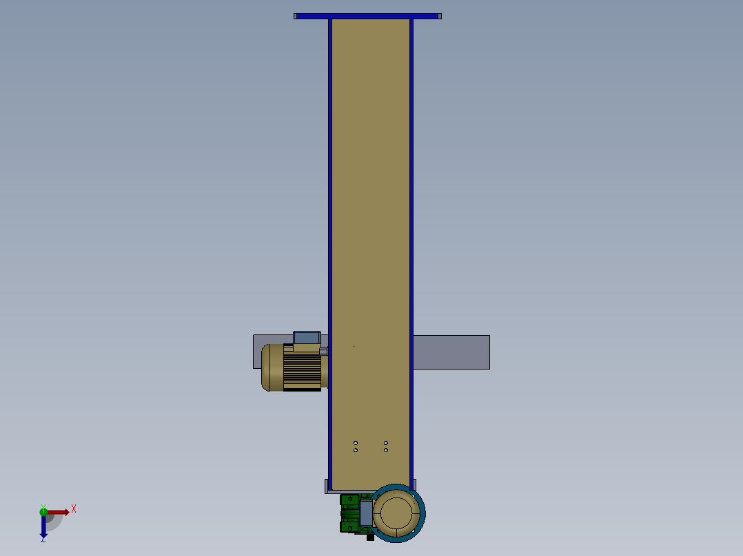 抓取翻转升降机sw10俯视图