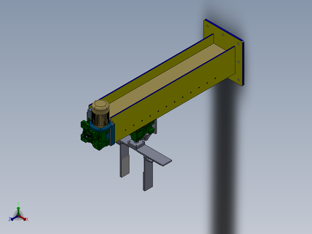 抓取翻转升降机sw10正等轴测图