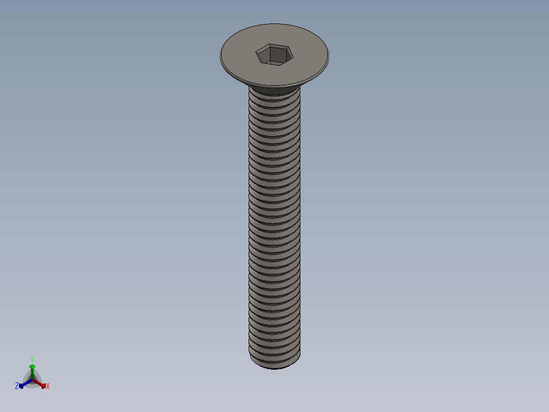 Screw_ISO_10642_M3.5x25_A2.SLDPRT正等轴测图