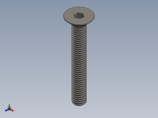 Screw_ISO_10642_M3.5x25_A2.SLDPRT正等轴测缩略图