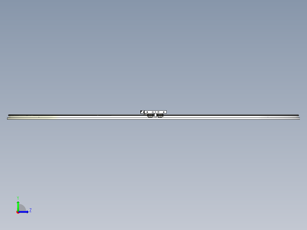 带齿环形导轨1300直径圆弧导轨线-汇思德环形导轨左视图
