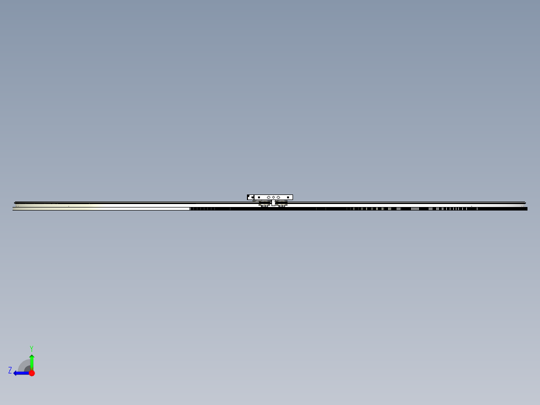 带齿环形导轨1300直径圆弧导轨线-汇思德环形导轨右视图