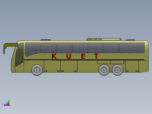 客车、公交车、沃尔沃客车右视缩略图