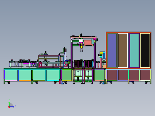 模组绝缘板和端板自动上线设备左视缩略图
