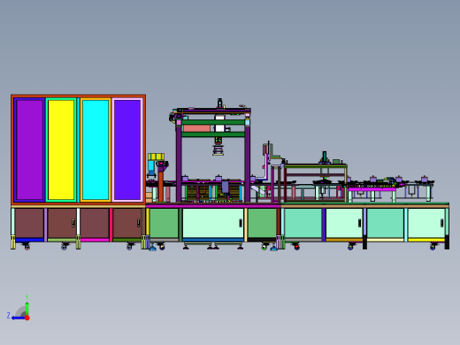 模组绝缘板和端板自动上线设备右视缩略图